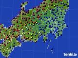 2015年05月29日の関東・甲信地方のアメダス(日照時間)