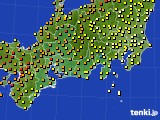 2015年05月29日の東海地方のアメダス(気温)