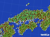 中国地方のアメダス実況(気温)(2015年05月29日)