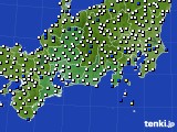 2015年05月29日の東海地方のアメダス(風向・風速)