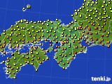 近畿地方のアメダス実況(気温)(2015年05月31日)