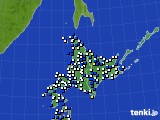 北海道地方のアメダス実況(風向・風速)(2015年05月31日)