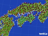 四国地方のアメダス実況(日照時間)(2015年06月01日)