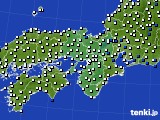 2015年06月01日の近畿地方のアメダス(風向・風速)