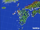 九州地方のアメダス実況(日照時間)(2015年06月03日)