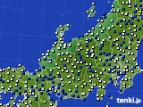 北陸地方のアメダス実況(風向・風速)(2015年06月04日)