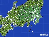 関東・甲信地方のアメダス実況(風向・風速)(2015年06月05日)
