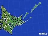 道東のアメダス実況(風向・風速)(2015年06月05日)