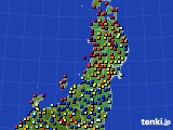 2015年06月06日の東北地方のアメダス(日照時間)