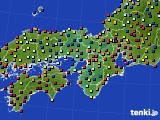 近畿地方のアメダス実況(日照時間)(2015年06月06日)