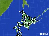 北海道地方のアメダス実況(風向・風速)(2015年06月06日)