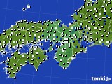 2015年06月06日の近畿地方のアメダス(風向・風速)