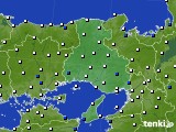 兵庫県のアメダス実況(風向・風速)(2015年06月06日)