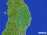 岩手県のアメダス実況(風向・風速)(2015年06月06日)