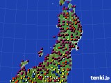 2015年06月07日の東北地方のアメダス(日照時間)