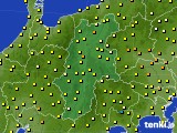 長野県のアメダス実況(気温)(2015年06月07日)