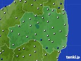 福島県のアメダス実況(風向・風速)(2015年06月07日)