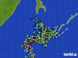 2015年06月08日の北海道地方のアメダス(日照時間)