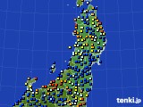 2015年06月08日の東北地方のアメダス(日照時間)