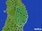 岩手県のアメダス実況(日照時間)(2015年06月08日)