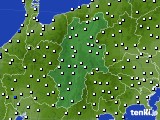 長野県のアメダス実況(風向・風速)(2015年06月09日)