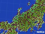 北陸地方のアメダス実況(日照時間)(2015年06月10日)