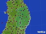 岩手県のアメダス実況(日照時間)(2015年06月10日)