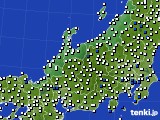 2015年06月10日の北陸地方のアメダス(風向・風速)