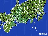 東海地方のアメダス実況(風向・風速)(2015年06月10日)