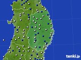 岩手県のアメダス実況(風向・風速)(2015年06月10日)