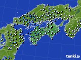 四国地方のアメダス実況(降水量)(2015年06月11日)