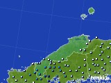 島根県のアメダス実況(降水量)(2015年06月11日)