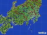 関東・甲信地方のアメダス実況(日照時間)(2015年06月11日)