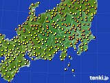 関東・甲信地方のアメダス実況(気温)(2015年06月11日)