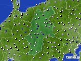 長野県のアメダス実況(風向・風速)(2015年06月11日)