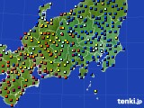 関東・甲信地方のアメダス実況(日照時間)(2015年06月12日)