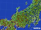 2015年06月12日の北陸地方のアメダス(日照時間)