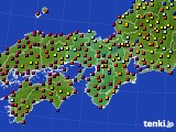 近畿地方のアメダス実況(日照時間)(2015年06月12日)