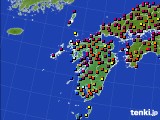 九州地方のアメダス実況(日照時間)(2015年06月12日)