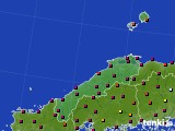 2015年06月12日の島根県のアメダス(日照時間)