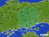 岡山県のアメダス実況(日照時間)(2015年06月12日)