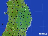 岩手県のアメダス実況(日照時間)(2015年06月12日)