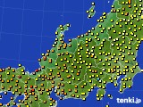 北陸地方のアメダス実況(気温)(2015年06月12日)