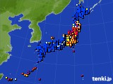 アメダス実況(日照時間)(2015年06月13日)