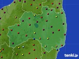 福島県のアメダス実況(日照時間)(2015年06月13日)