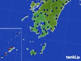 2015年06月13日の鹿児島県のアメダス(日照時間)