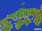 中国地方のアメダス実況(気温)(2015年06月13日)