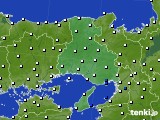 兵庫県のアメダス実況(風向・風速)(2015年06月13日)