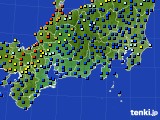 2015年06月14日の東海地方のアメダス(日照時間)