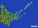 道東のアメダス実況(日照時間)(2015年06月14日)